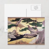 The Hawks in the Pines, 6パネル屏風 ポストカード (正面/裏面)