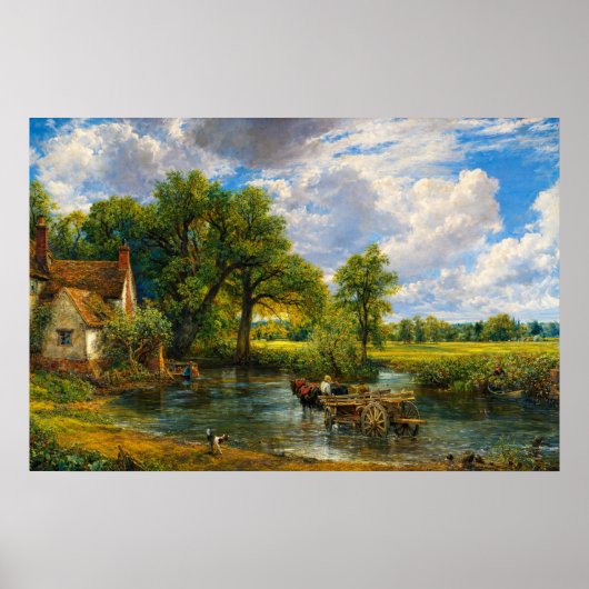 The Hay Wain by John Constable ポスター (正面)