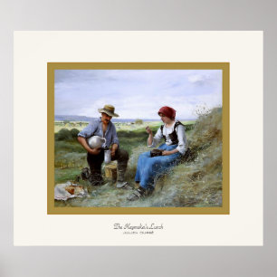 The Haymaker's Lunch ~ Julien Dupré ~ Fine Art ポスター