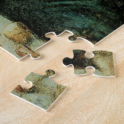 The Head of Christ by Leonardo Da Vinci ジグソーパズル (側面)