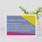 The Healthcare Assistant expands サンキューカード (スタンド正面)