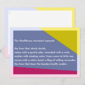 The Healthcare Assistant expands サンキューカード (正面/裏面)