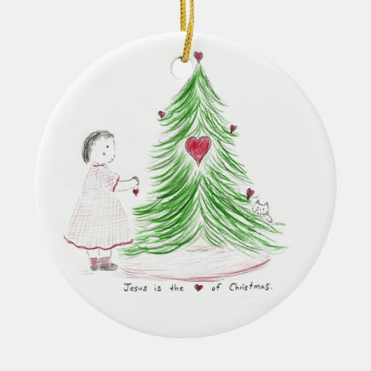 The_heart_of_christmas セラミックオーナメント (正面)