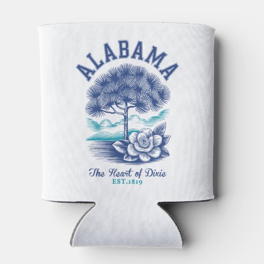 The Heart of Dixie – Alabama Camellia & Tree  缶クーラー (裏面)
