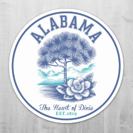 The Heart of Dixie – Alabama Camellia & Tree Graph シール