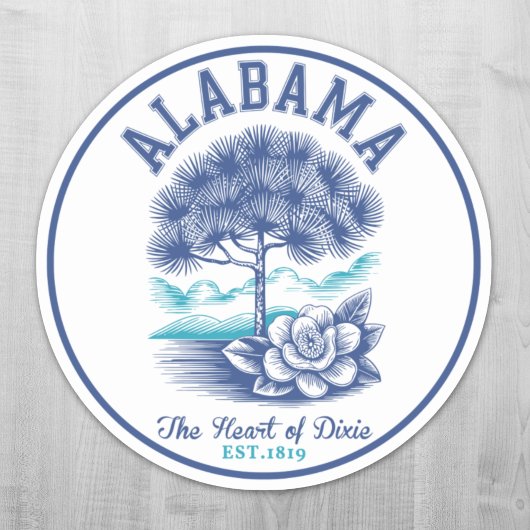 The Heart of Dixie – Alabama Camellia & Tree Graph シール