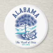 The Heart of Dixie – Alabama Camellia & Tree Graph マグネット