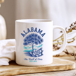 The Heart of Dixie – Alabama Floral and Tree  コーヒーマグカップ
