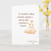 The heart of teaching カード (黄色い花)