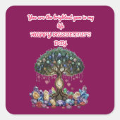 The Heart of the Gem Tree: A Romantic Valentine's  スクエアシール (正面)