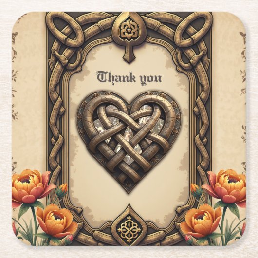 The heartbeat of the ancient gods: スクエアペーパーコースター (正面)