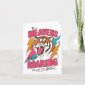 The Heavens Are Roaring Psalm 19_1, Retro Tiger Gr カード (正面)