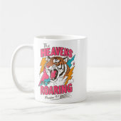 The Heavens Are Roaring Psalm 19_1, Retro Tiger Gr コーヒーマグカップ (左)
