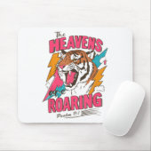 The Heavens Are Roaring Psalm 19_1, Retro Tiger Gr マウスパッド (マウス)
