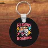 The Heavens Are Roaring Psalm 19_1 Tiger Christian キーホルダー (正面)