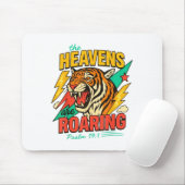 The Heavens Are Roaring Psalm 19_1 Tiger Christian マウスパッド (マウス)