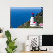 The Heceta Head Lighthouse Near Florence ポスター (ホームオフィス)