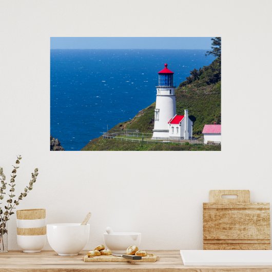 The Heceta Head Lighthouse Near Florence ポスター (キッチン)
