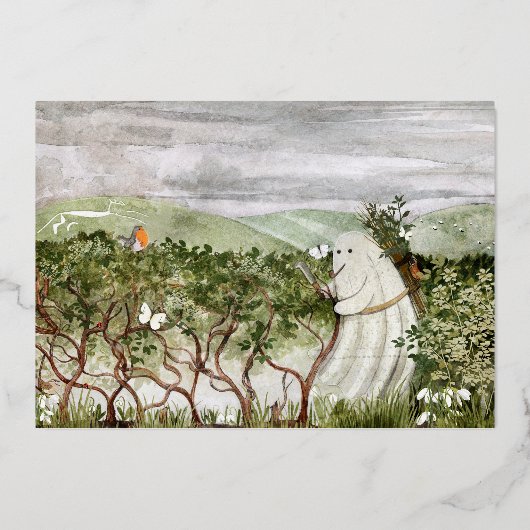 The Hedge-layer Spirit 箔招待状 (正面)