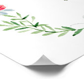 The Heirloom Rose & Ribbon Signature Stork Welcome ポスター (角)