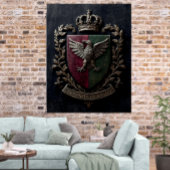  The Heraldic Crest Chateaucore Victorian Medieval ポスター