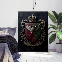  The Heraldic Crest Chateaucore Victorian Medieval ポスター