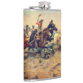 The Herd Quitter (by C. M. Russell, c.1897) フラスク (右)