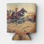 The Herd Quitter (by C. M. Russell, c.1897) 缶クーラー (正面)