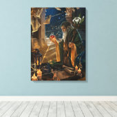 The Hermit card illustration - alchemy art キャンバスプリント (インサイチュ (ウッドフロア))