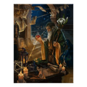 The Hermit card illustration - alchemy art ポスター (正面)
