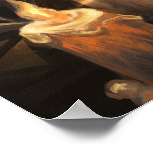 The Hermit card illustration - alchemy art ポスター (角)