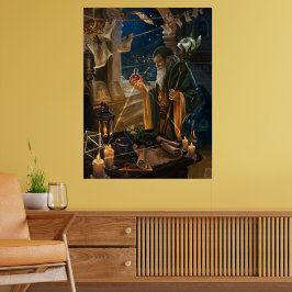 The Hermit card illustration - alchemy art ポスター