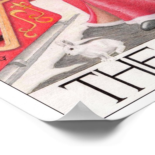 The Hermit tarot card ポスター (角)