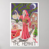 The Hermit tarot card ポスター (正面)