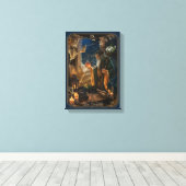 The Hermit tarot card -  fantasy alchemy art キャンバスプリント (インサイチュ (ウッドフロア))