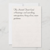 The Hermit Tarot Card Painting 招待状 (裏面)