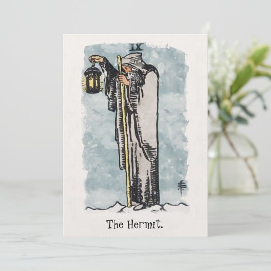 The Hermit Tarot Card Painting 招待状 (スタンド正面)