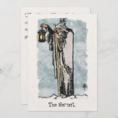 The Hermit Tarot Card Painting 招待状 (正面/裏面)