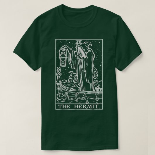 The Hermit Tarot Card T-Shirt Tシャツ (デザイン正面)