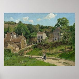 The Hermitage at Pontoise Camille Pissarro ポスター