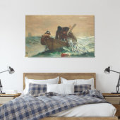 The Herring net, 1885 (キャンバス上の油) キャンバスプリント (インサイチュ (寝室))