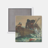 The Herring net, 1885 (キャンバス上の油) マグネット (正面/裏面)