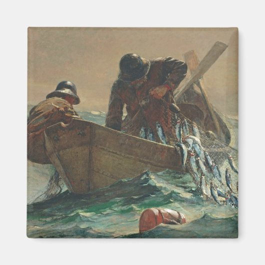 The Herring net, 1885 (キャンバス上の油) マグネット (正面)