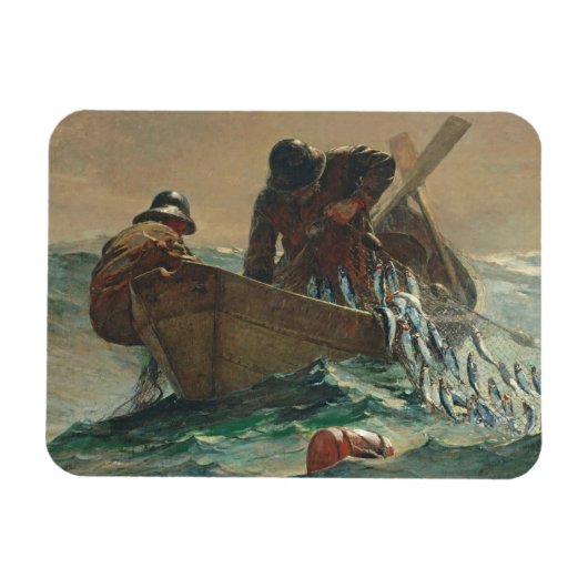 The Herring net, 1885 (キャンバス上の油) マグネット (横)