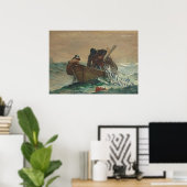 The Herring net, 1885 (oil on canvas) ポスター (ホームオフィス)