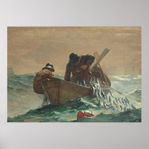 The Herring net, 1885 (oil on canvas) ポスター