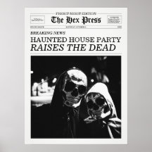 The Hex Press Newspaper Haunted House Party