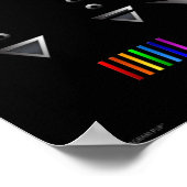 "The Hexagram Pup"抽象芸術I Ching & チャクラアート ポスター (角)