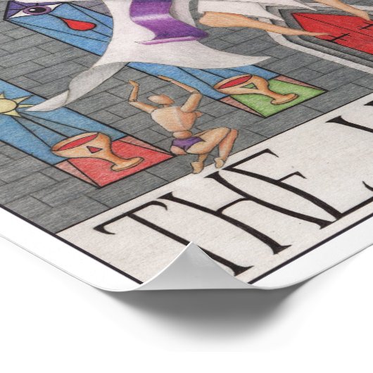 The Hierophant tarot card ポスター (角)