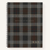 The Highlands Dispatch: Tartan Field ノートブック (正面)